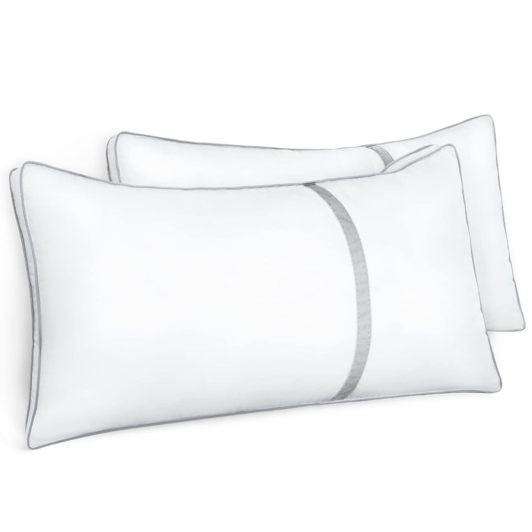 BedStory Kopfkissen 40×80, 2er Set Kissen 40×80 aus 2×850g Mikrofaser, Hotel Qualität Schlakissen mi