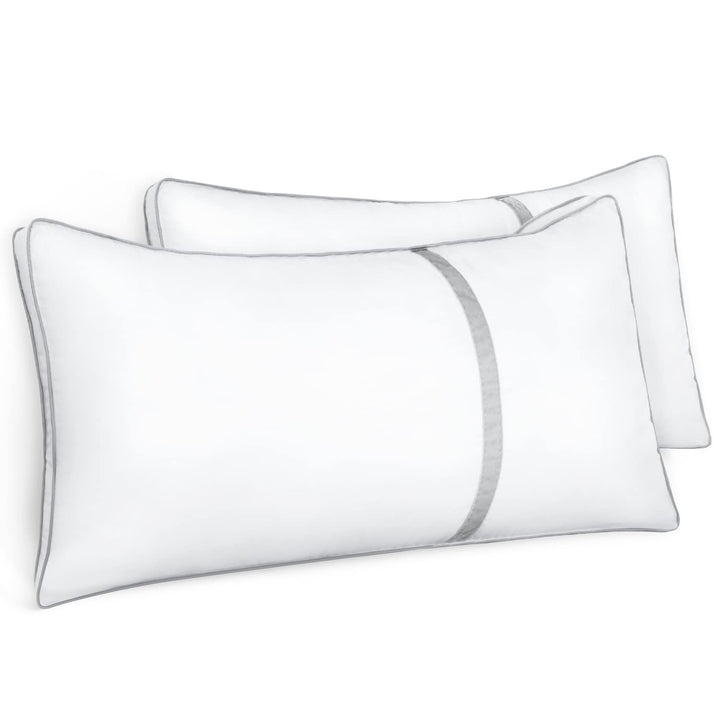 BedStory Kopfkissen 40×80, 2er Set Kissen 40×80 aus 2×850g Mikrofaser, Hotel Qualität Schlakissen mi