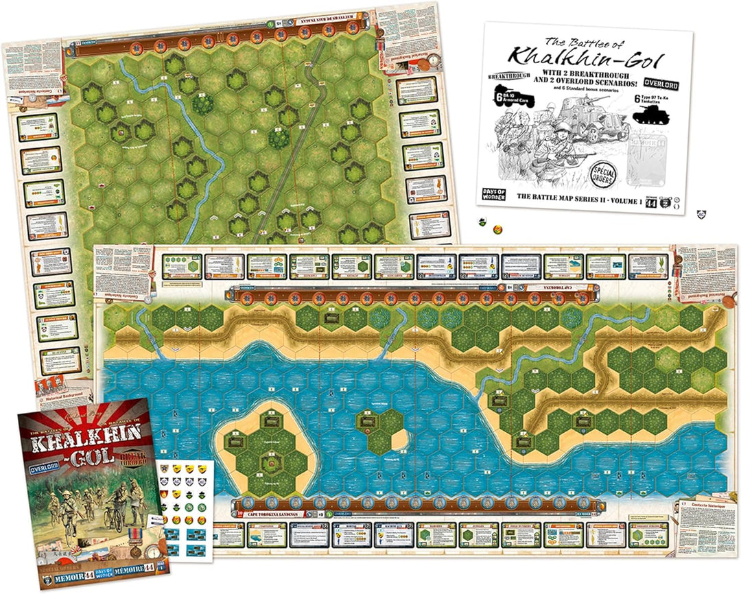 Days of Wonder , Memoir '44 Battle Map - Battle of Khalkhin Gol Expansion , Board Game , Ages 8+ , 2