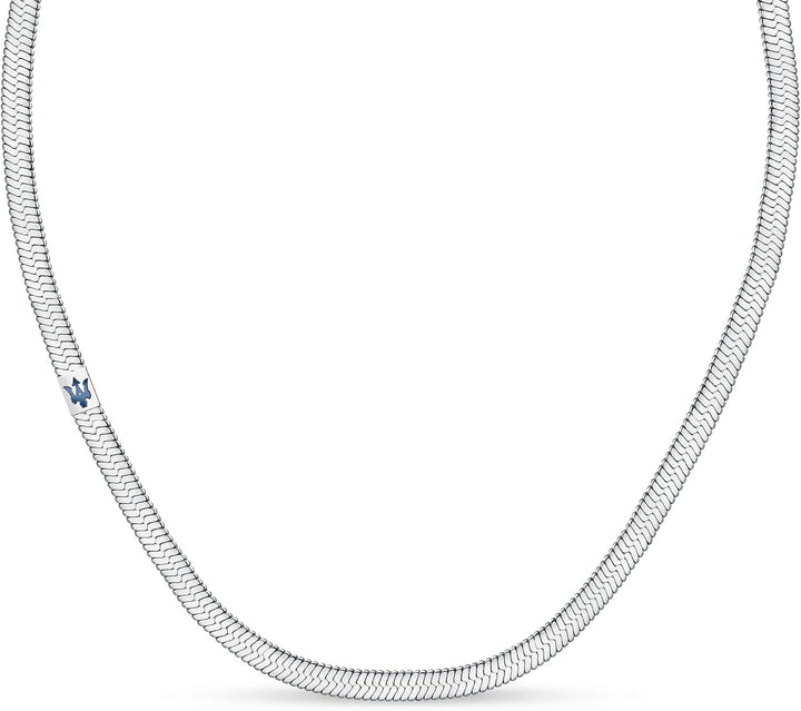 Maserati Iconic Herren Halskette aus Stahl, blau IP - JM422AVD14
