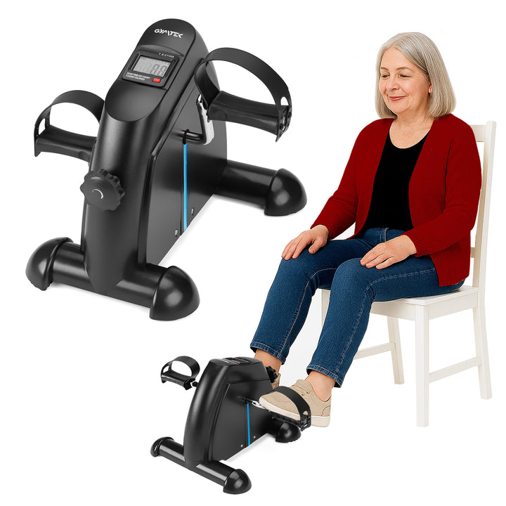 Gymtek Pedaltrainer, Mini-Heimtrainer - LCD-Bildschirm - Einstellbarer Widerstand - Mini-Bike - bis