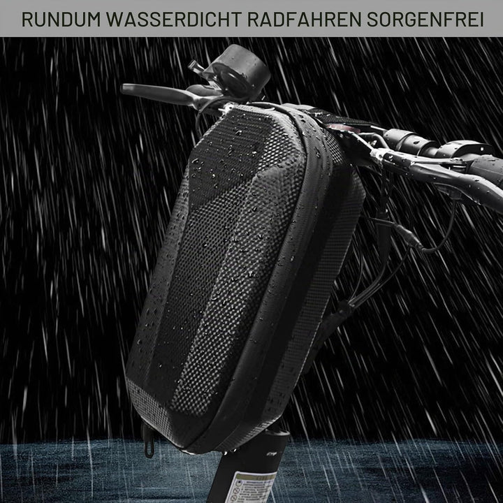 4L E Scooter Tasche für Roller wasserdichte Rollertasche Grosser Kapazität Lenkertasche Schwarz Vord