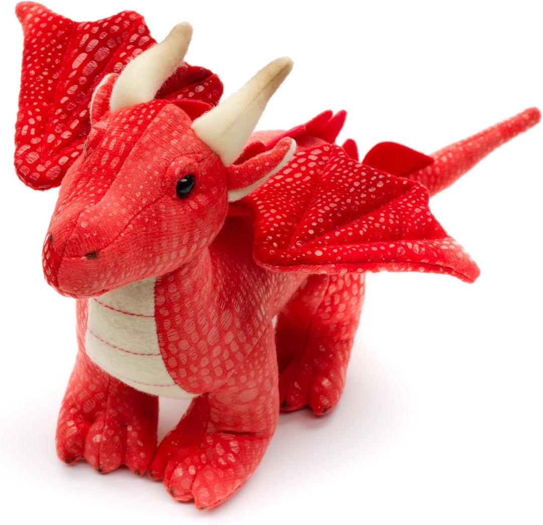 Uni-Toys - Drache rot - 26 cm (Länge) - Plüsch-Fabeltier - Plüschtier, Kuscheltier Rot (26 Cm), Rot