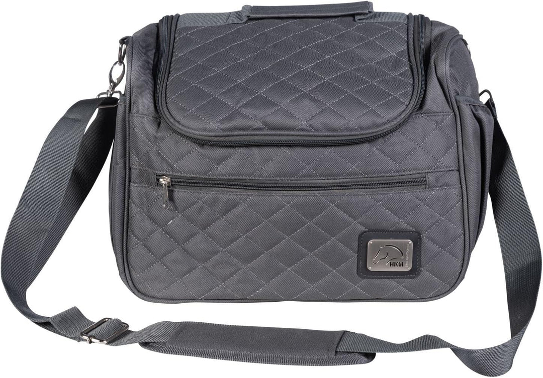 HKM Unisex Berry Putztasche, Taupe/Goldgelb