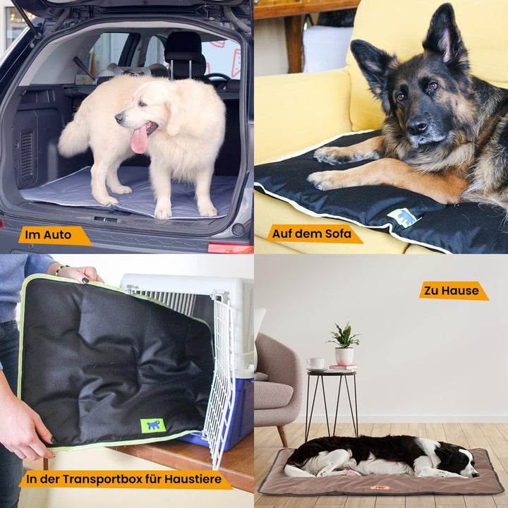FERPLAST Hundematte Extra Gross - Waschbares Hundebett - Hundekissen - Wasserdicht & Kratzfest - Mat