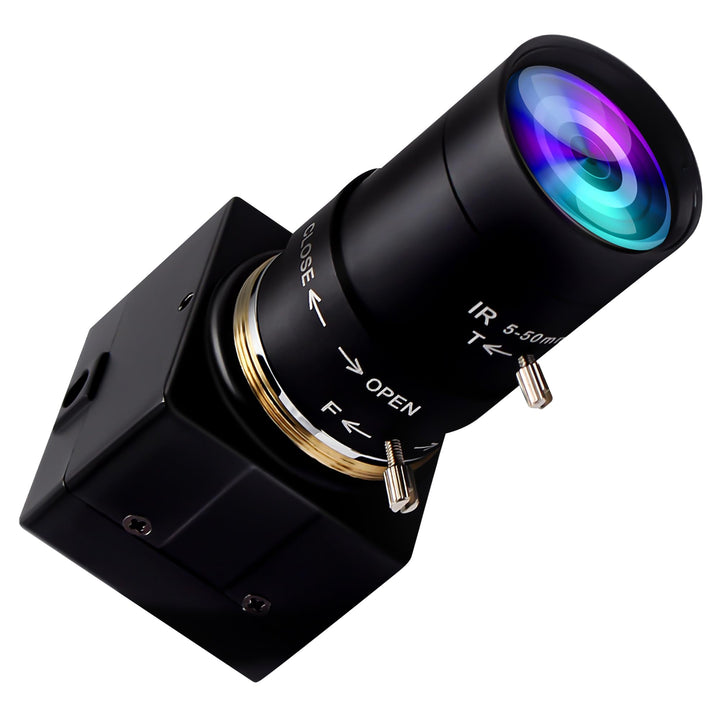 G 0.01LUX USB Kamera 4facher optischer Zoomen Webcam,2.8-12mm Varifokus Webkamera,2MP H.264 manuelle