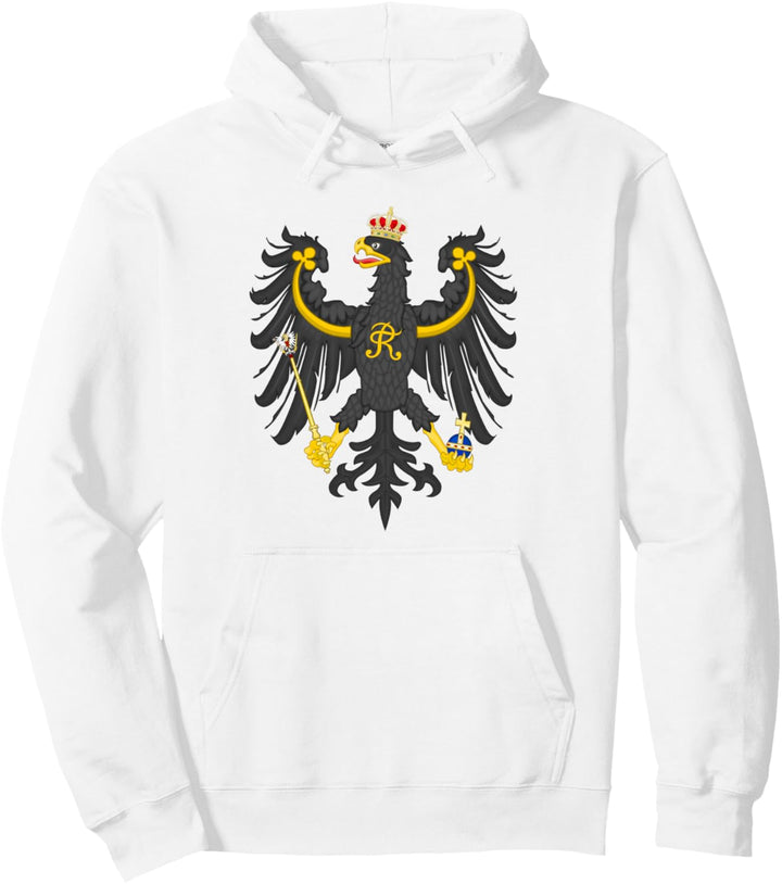 Prussia Adlerarme, russische Flagge Pullover Hoodie
