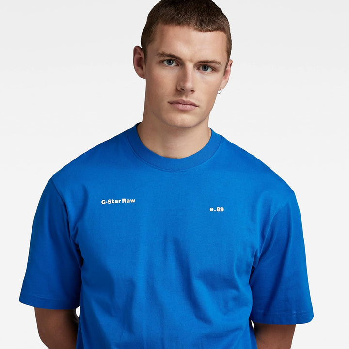 G-STAR Herren Unisex Boxy Base T-Shirt T-Shirts L Blau (Lapis Blue D23218-c336-d610), L Blau (Lapis