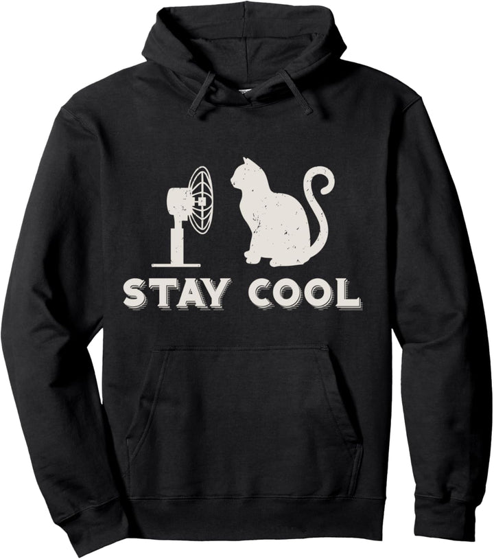 Bleib cool | Gute Laune Freizeitoutfit mit Katzen Pullover Hoodie