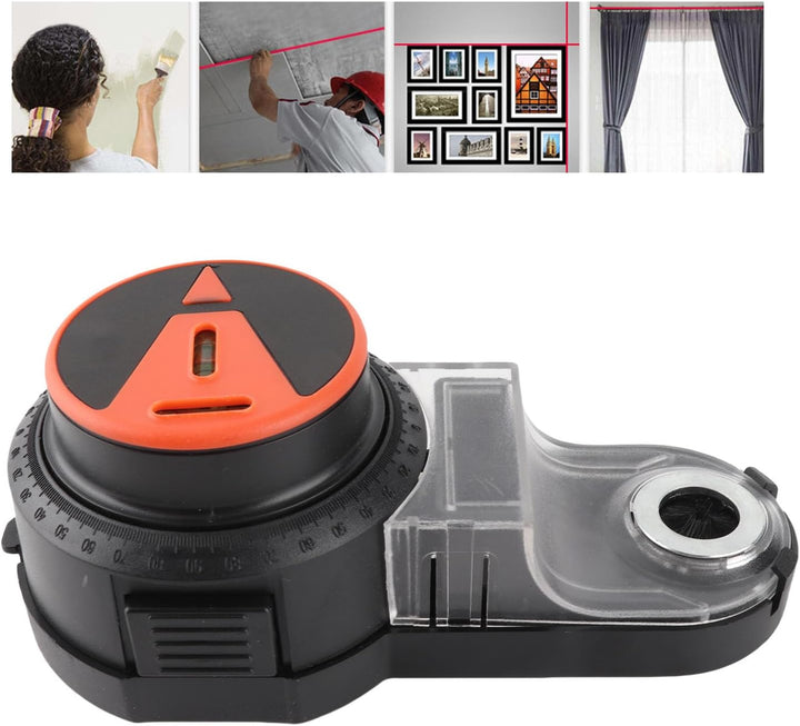 Universal Bohrstaubauffangbehälter mit Lithium-Batterie, Multifunktional, ABS, Schwarz-Orange, 500mA