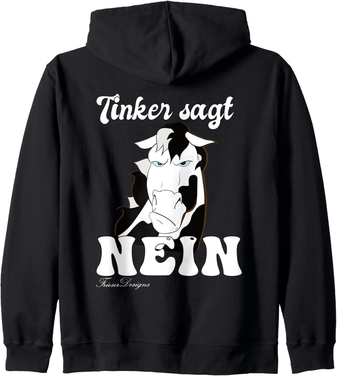 böses mürrisches Pferd sagt Nein lustiges Irish Tinker Kapuzenjacke