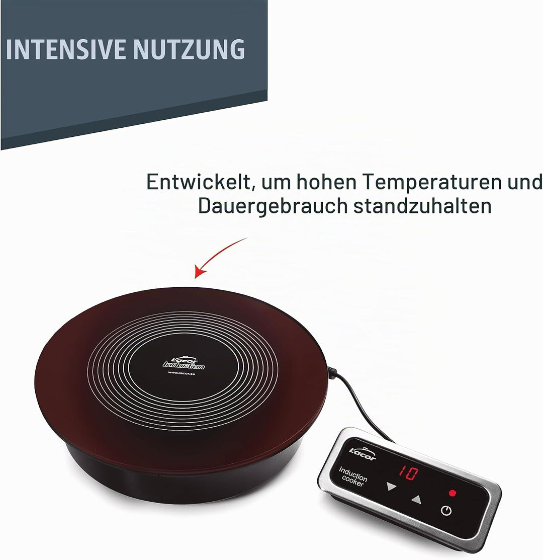 Lacor 69139 Induktionskochfeld 18 cm 700 W mit Regler