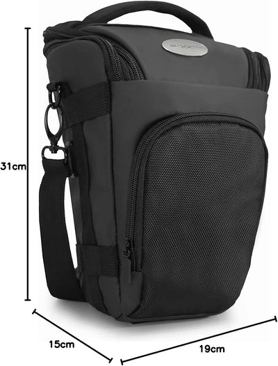 Baxxtar PRO NOVO II Full-Size SLR Kameratasche SLR Colt-Tasche schwarz (mit Schultergurt, Beckengurt