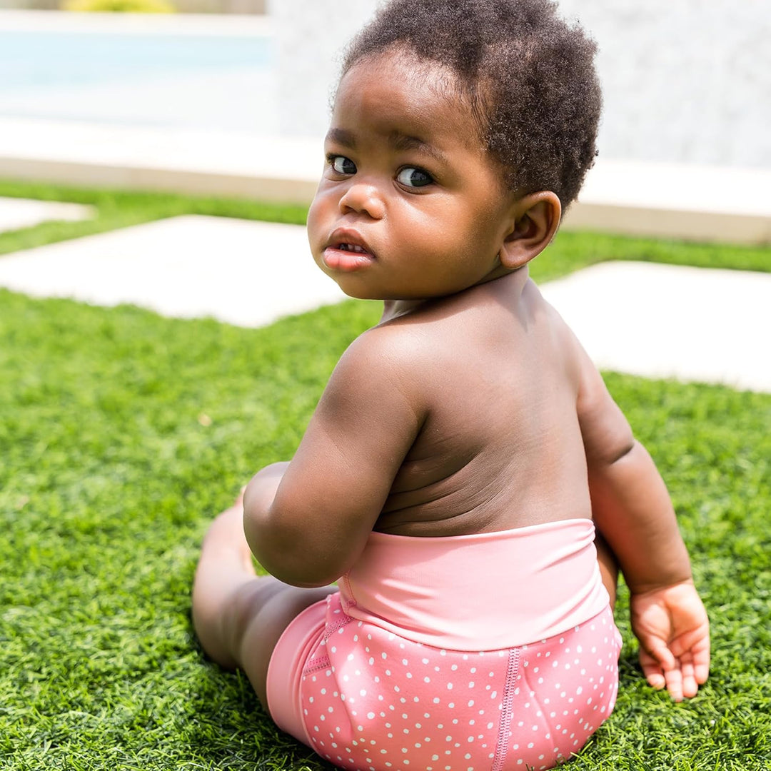 Splash About Happy Nappy Wiederverwendbare Schwimmwindel Pink Dotty 3-6 Monate, Pink Dotty 3-6 Monat