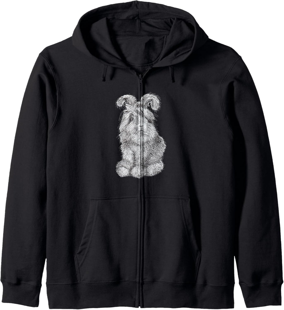 Angora Bunny Rabbit Drawing Kapuzenjacke