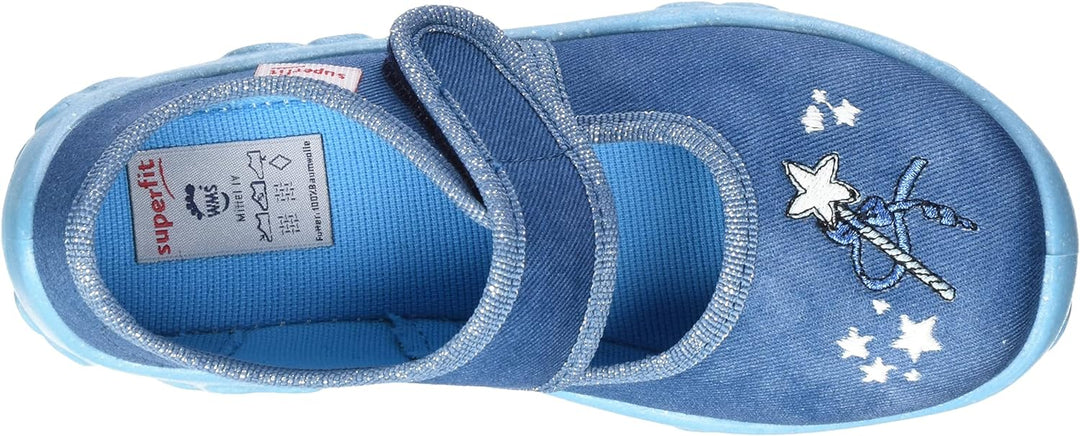 Superfit Mädchen Bonny Hausschuh 27 EU Blau Blue 282, 27 EU Blau Blue 282