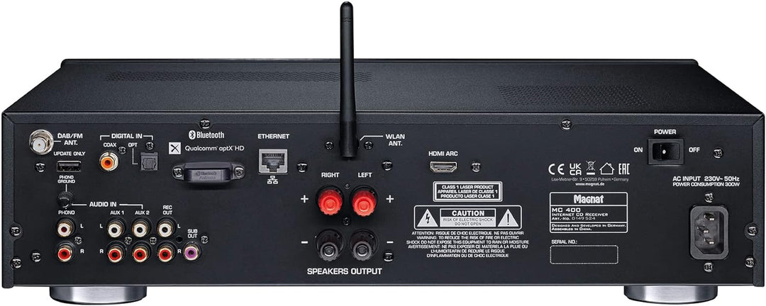 MC 400, Kompakter High-End Stereo Netzwerk/CD/DAB/FM-Receiver mit 200 Watt Maximal-Ausgangsleistung