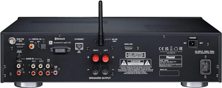 MC 400, Kompakter High-End Stereo Netzwerk/CD/DAB/FM-Receiver mit 200 Watt Maximal-Ausgangsleistung