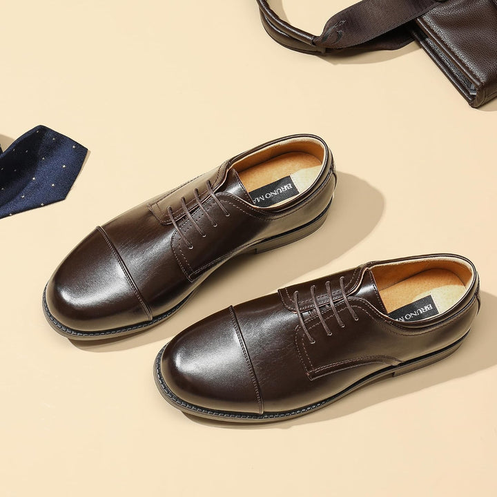 Bruno Marc Herren Anzugschuhe Schnürhalbderby 39 EU Dunkelbraun, 39 EU Dunkelbraun