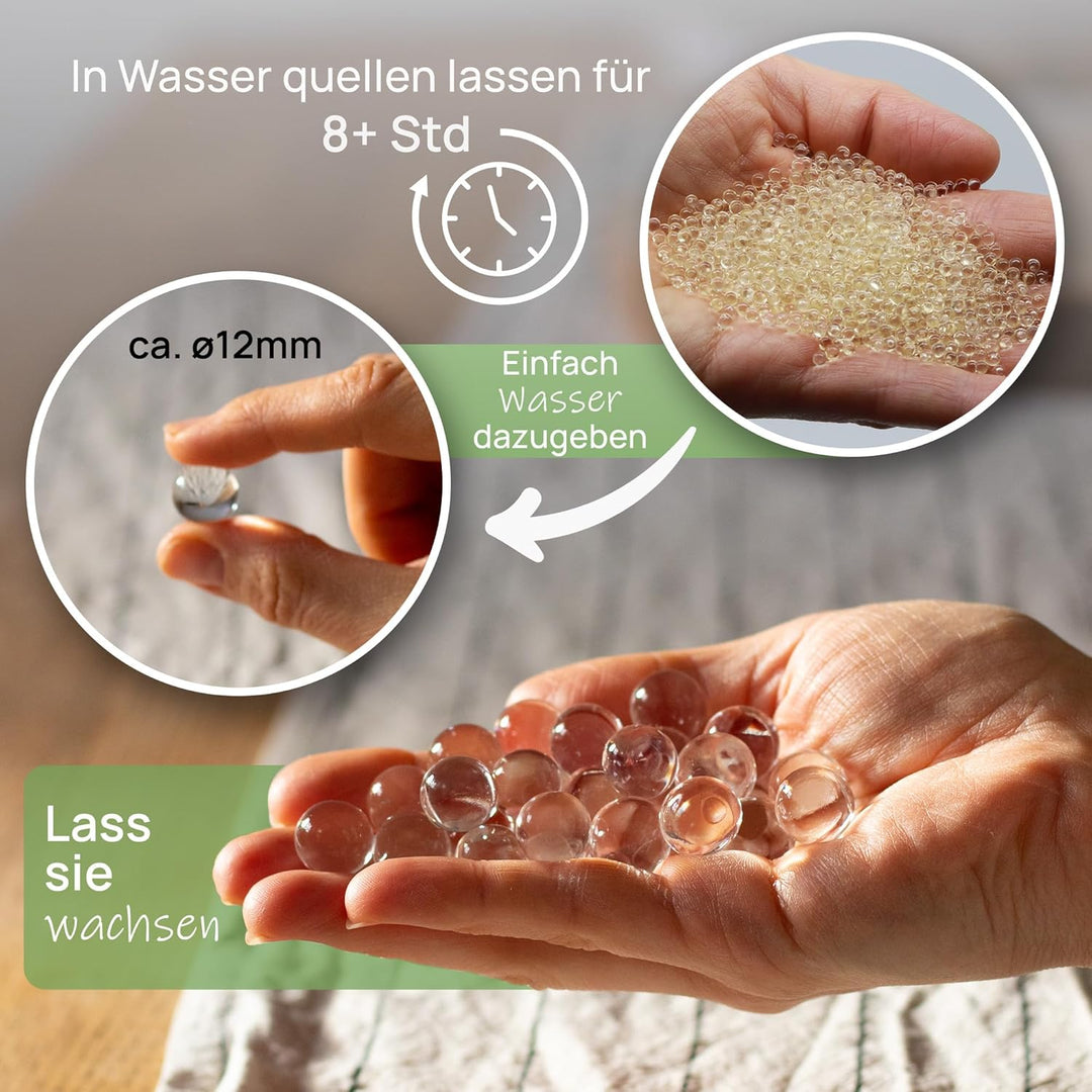 Comforder – Wasserperlen durchsichtig – Deko Wasserperlen für Pflanzen in Vase, ca. 100.000 Hydroper
