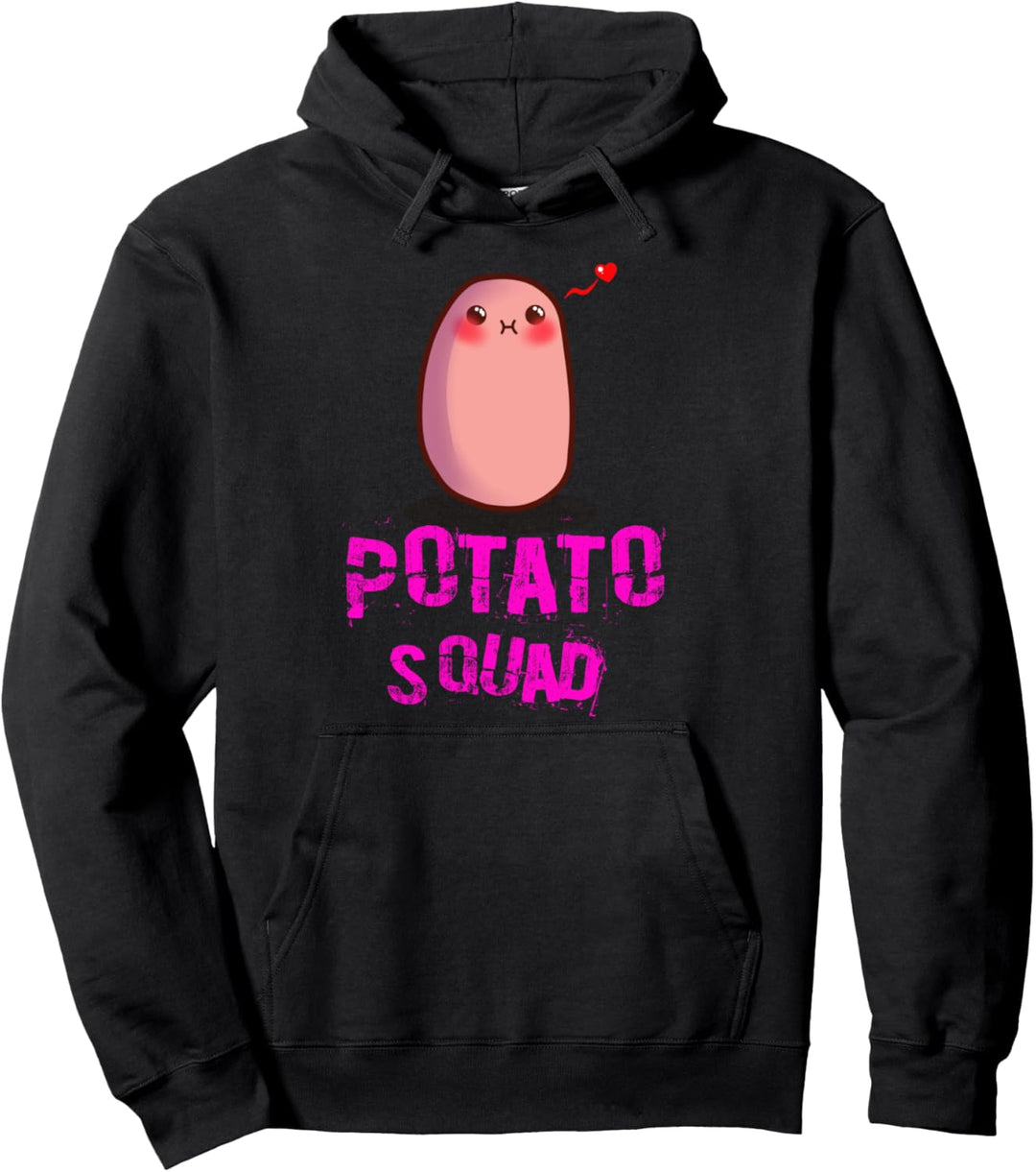 Lustige Kartoffel Truppe Cartoon Niedliche Kartoffeln Pullover Hoodie