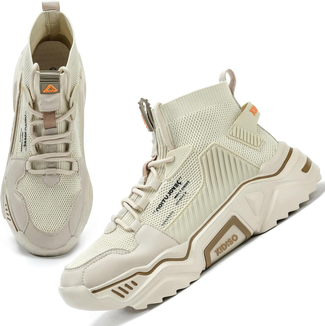 FUSHITON Herren Sportschuhe Turnschuhe Gym Leicht Hohe Schuhe Outdoor Fitnessschuhe Freizeitschuhe S