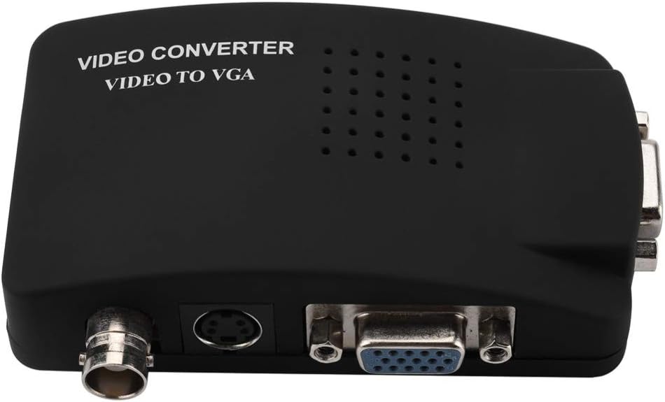 CCTV BNC Kamera Composite S-Video zu VGA Konverter Adapter zu PC VGA LCD Out EU Stecker