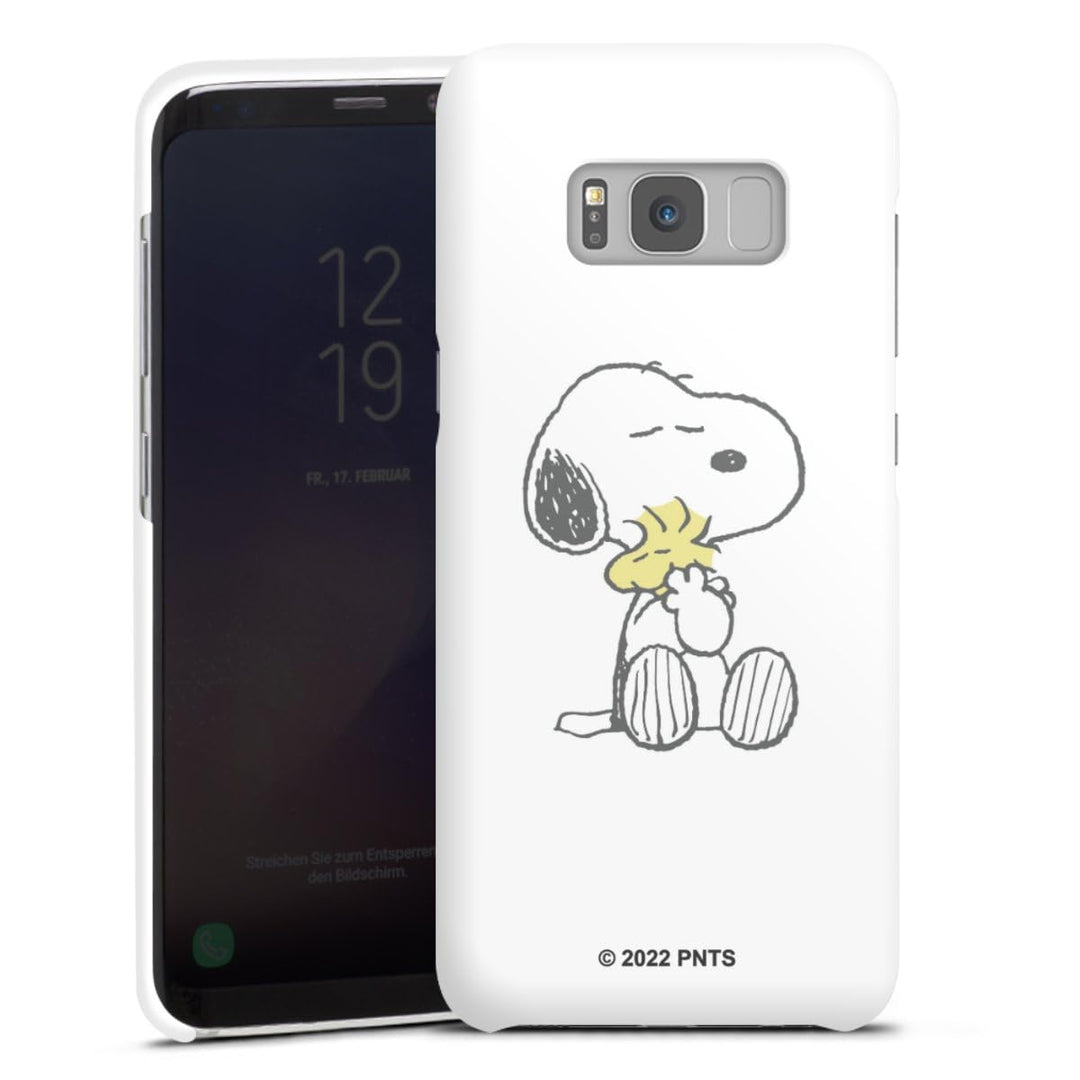 Premium Case kompatibel mit Samsung Galaxy S8 Smartphone Handyhülle Schutzhülle matt Peanuts Snoopy