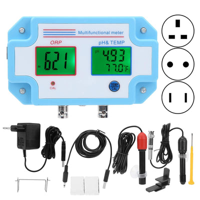 Wasserqualitätsprüfgerät, pH- / Redox- / Temperaturüberwachung mit Sonde, 1: 3-Digital-LCD-Multipara