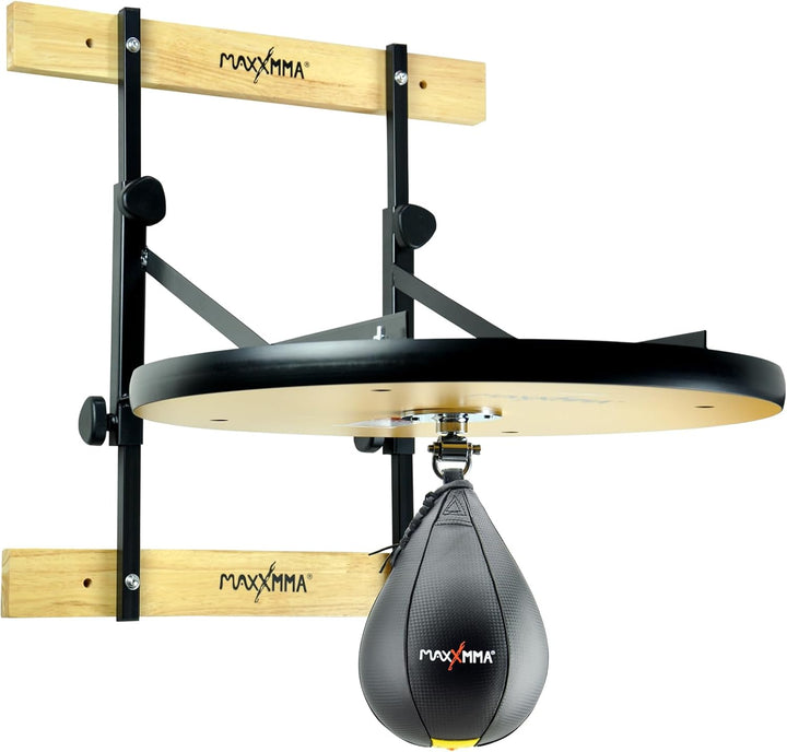 MaxxMMA Speed Bag Platform Kit - Heavy Duty Boxtraining Equipment with Punchingball, Adjustable Heig