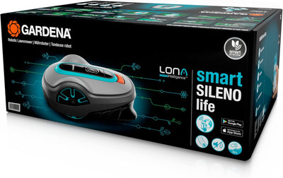 Gardena Mähroboter smart SILENO Life 1500 m² Set: Innovative LONA AI-Technologie, Steuerung per App,