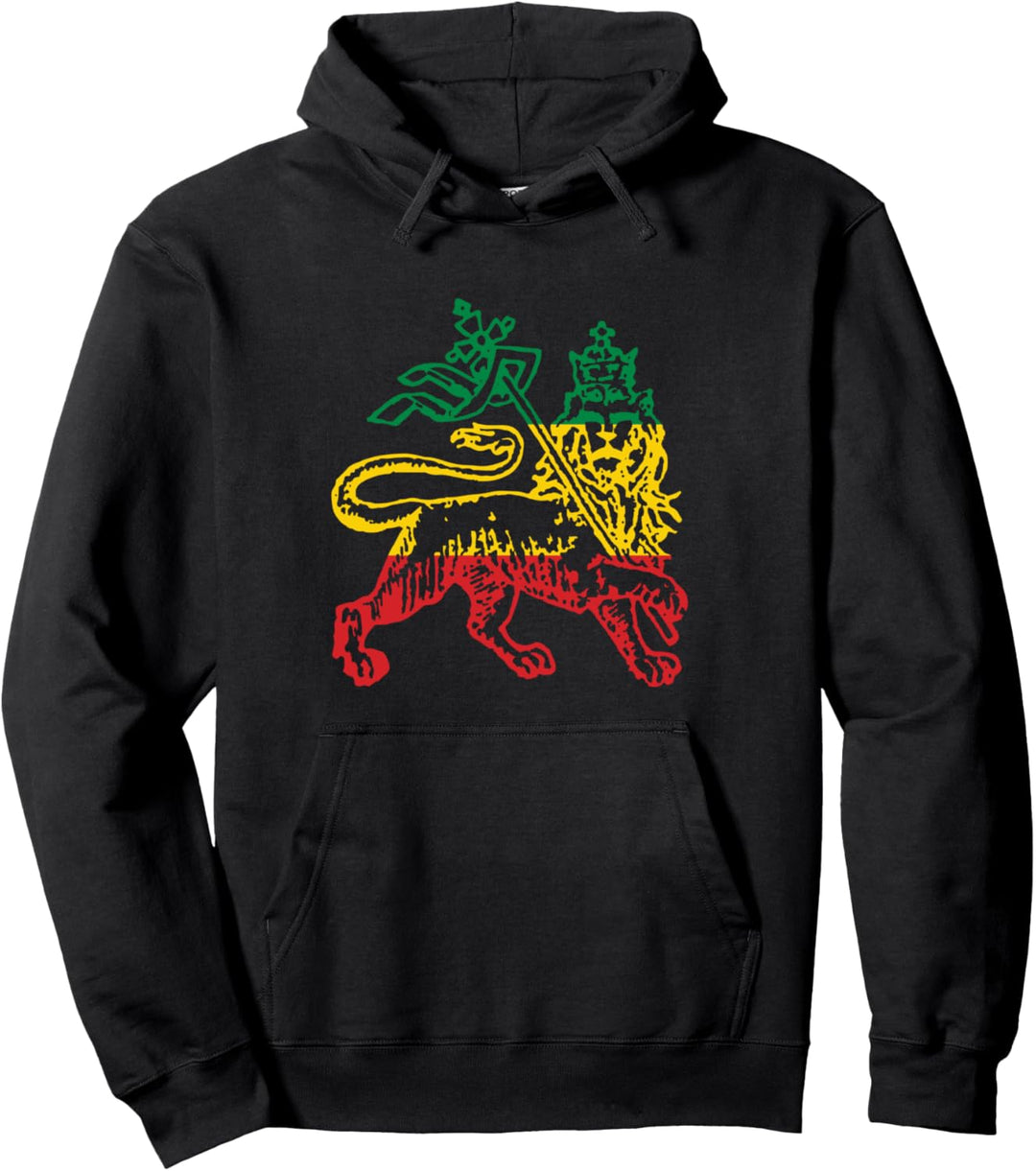 Rastafarian Reggae Judah Löwe Afrika Äthiopien Pullover Hoodie