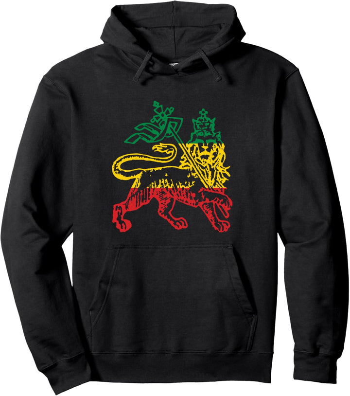 Rastafarian Reggae Judah Löwe Afrika Äthiopien Pullover Hoodie