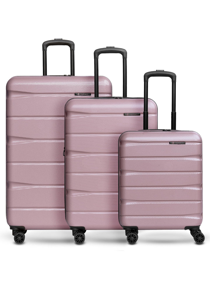 Franky Munich 4.0 Koffer Set | Trolley Hartgepäck - Handgepäck Koffer mit 4 Rollen Einer Dehnfalte,