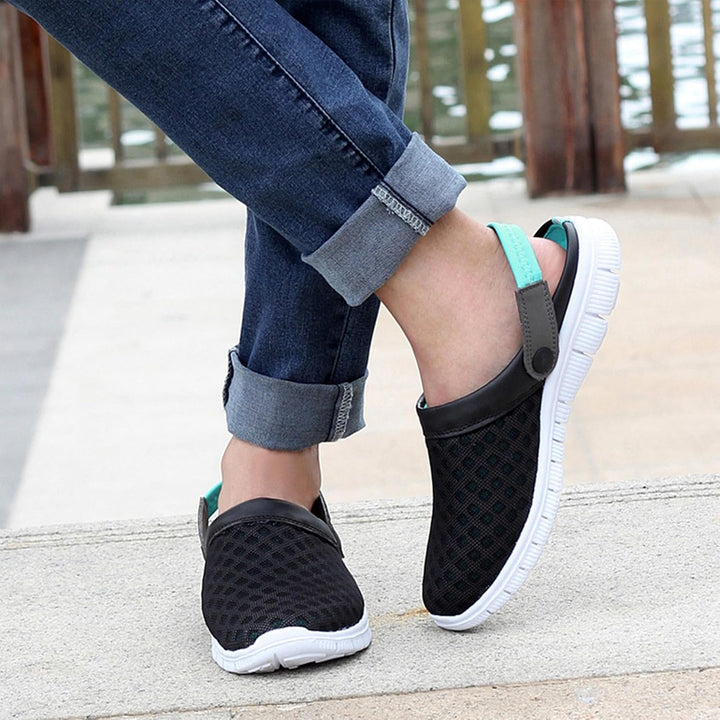 SAGUARO Sommer Clogs Herren Atmungsaktiv Hausschuhe Damen Leicht Pantolette Strand Slippers rutschfe