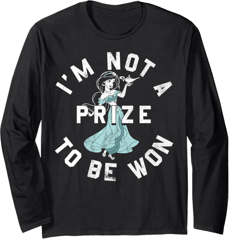 Disney Aladdin Jasmine Not A Prize Circle Text Poster Langarmshirt