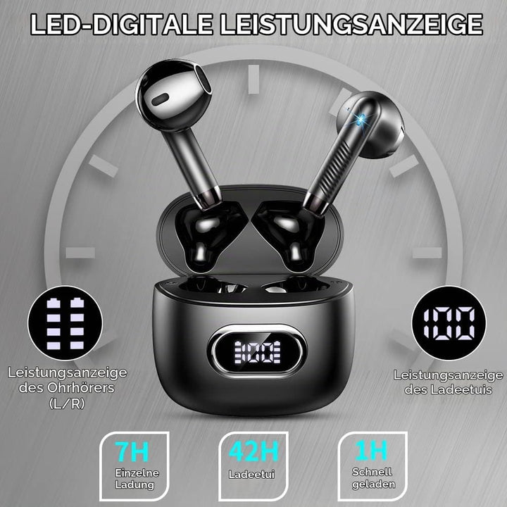Bluetooth 5.3 Kopfhörer In Ear Kopfhörer Kabellos Bluetooth mit ENC Dual Mic, 2022 Kabellose Kopfhör