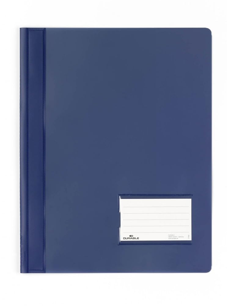 Durable Schnellhefter, überbreit, dunkelblau, 25er Packung, 268007, Dunkelblau