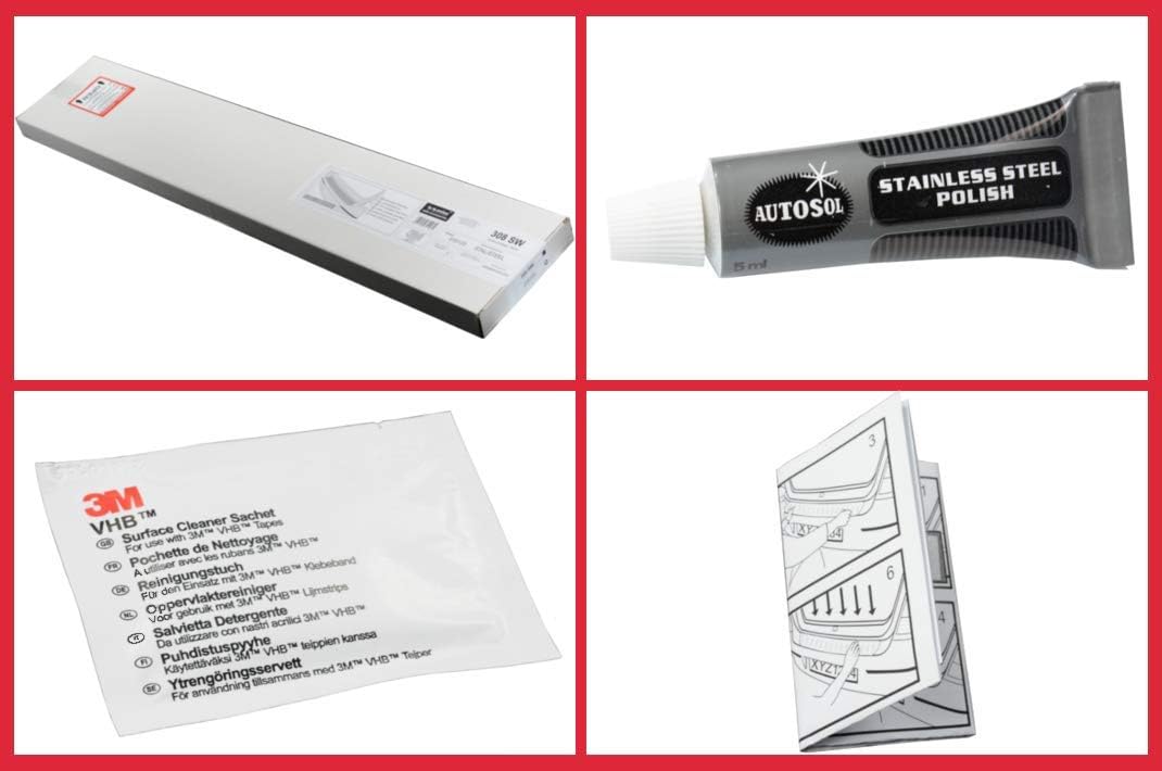 Avisa INOX Door sill Protectors Compatible with Volkswagen Golf VII 5-Doors & Variant 2012-2020 - 'S