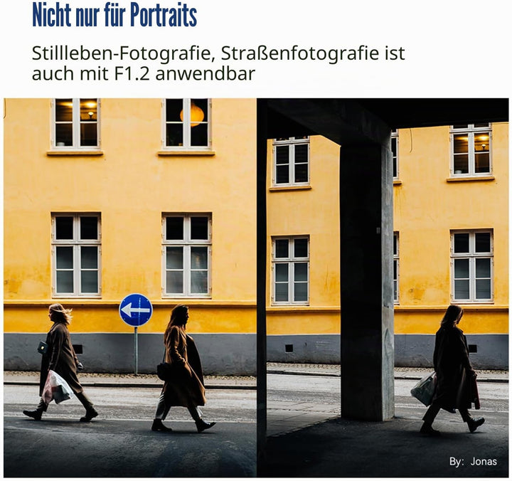 TT Artisan 50mm F1.2 APS-C Objektiv Anschluss MFT Mount Black Manueller Fokus optischer Aufbau 11 El