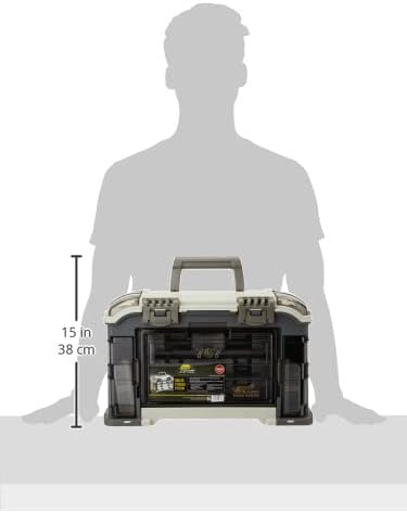 Plano Elite Series Ultimatives abgewinkeltes Angelsystem, Graphit & Sandstein, inklusive 6 StowAway