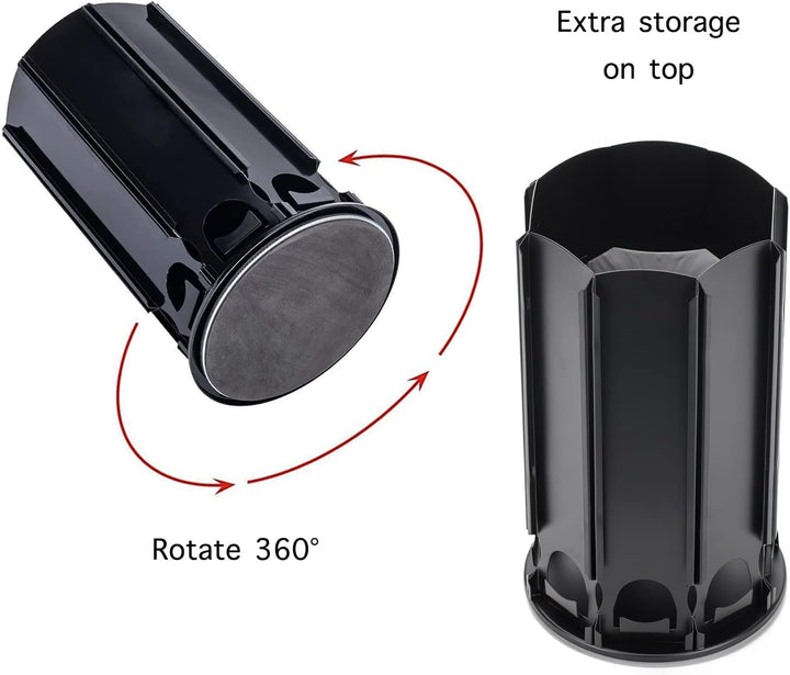 Bagoo Karussellhalter für Kaffeepads für Nespresso Vertuoline mit zentraler Aufbewahrung für zusätzl