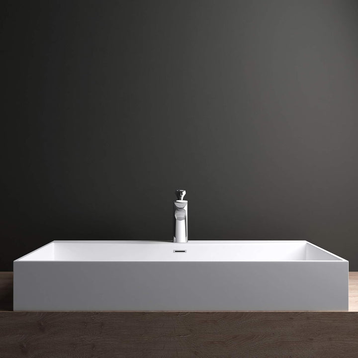 Mai & Mai Armatur Wasserhahn Bad Silber Chrom WAM-7201 | Waschbeckenarmatur 16.5cm hoch | Badinstall
