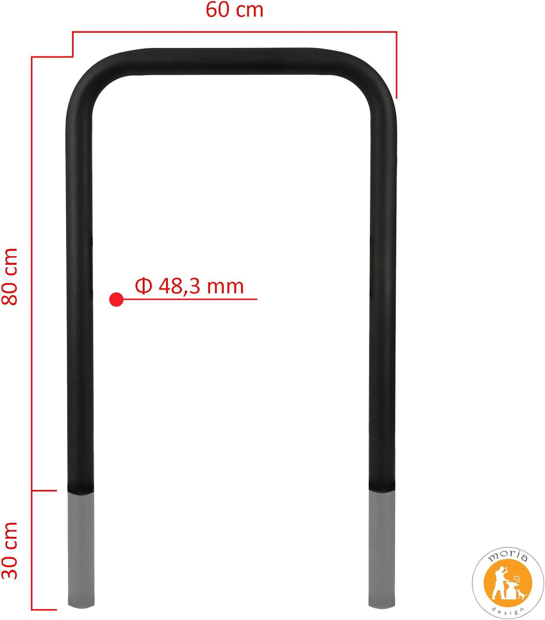 MORIA DESIGN Fahrradständer 110 x 60 cm Bodenparker für 2 Fahrräder Loft | stabiler Fahrradhalter Bo