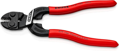 Knipex CoBolt® S Kompakt-Bolzenschneider mit Schneidaussparung schwarz atramentiert, mit Kunststoff