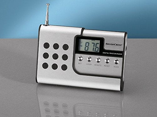 SilverCrest SR-1400 Kompakt Scanradio mit abnehmbare Radioeinheit für mobile Verwendung inkl. Ohrhör
