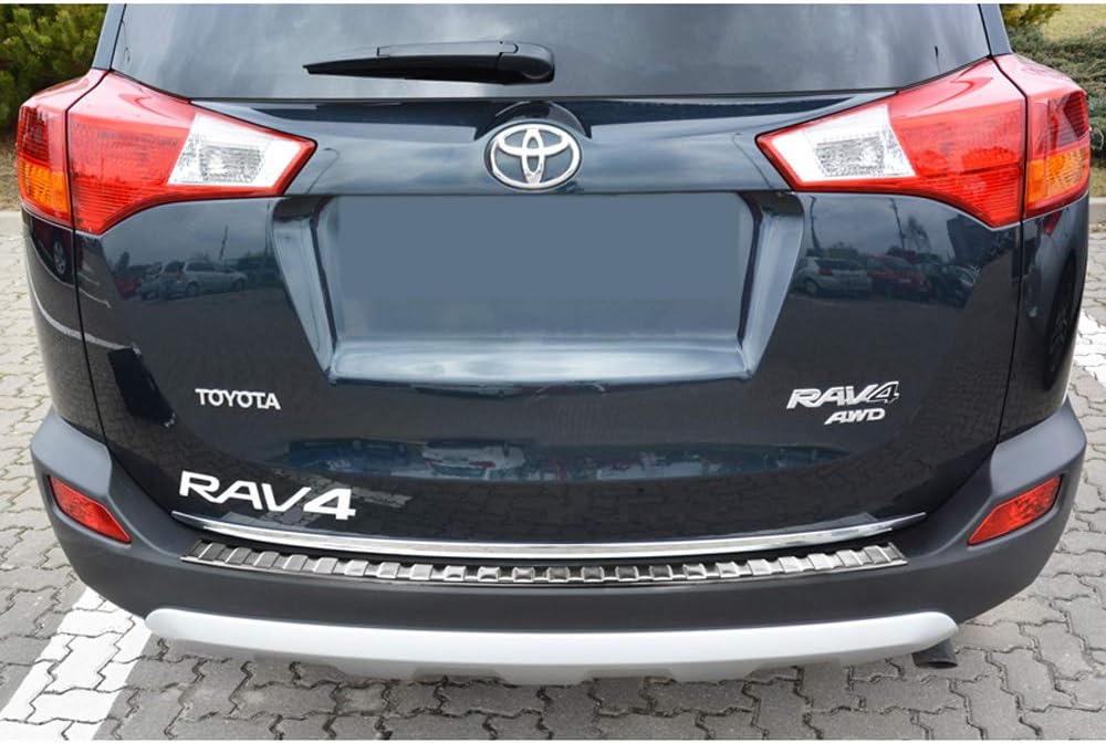 Avisa Schwarz Edelstahl Heckstossstangenschutz kompatibel mit Volvo XC60 II 2017-2021- & FL 2021- in