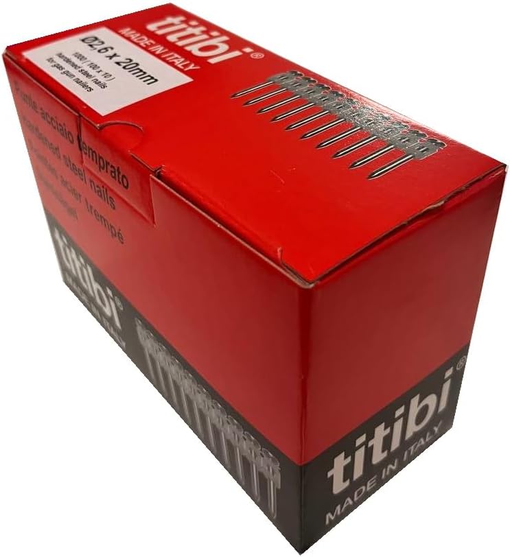 2 x Gas Kartuschen P700 + 1000 titibi Nägel für: Gas Nagler Spit Pulsa 700P/700E (Ø 2,6 x 20mm), Ø 2