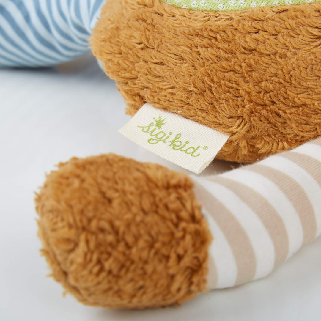 SIGIKID 38768 Kuscheltier Bär Green Mädchen und Jungen Babyspielzeug empfohlen ab Geburt mehrfarbig
