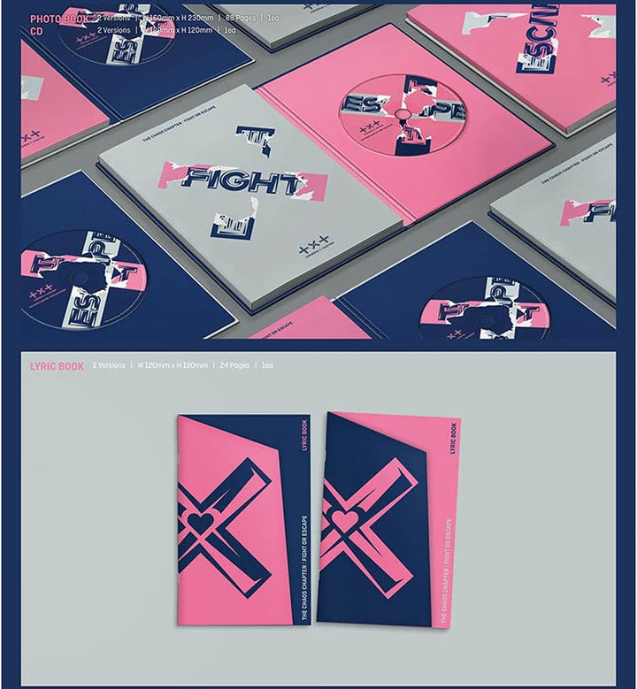 TXT The Chaos Chapter : Fight or Escape 1st Repackage Album Tomorrow X Together [+Extra Photocard an